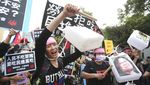 Ada Balon Babi Raksasa di Tengah Aksi Unjuk Rasa Warga Taiwan