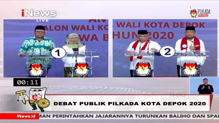 Debat Pilkada Depok Idris Vs Pradi Saling Klaim Soal Award Transportasi