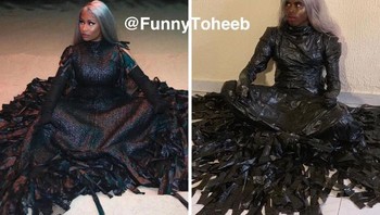 Nicki Minaj menangis melihat ini. Foto: @FunnyToheeb via Bored Panda