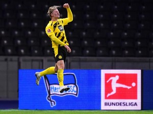 Hertha Berlin Vs Dortmund: Usai Quat-trick, Haaland Marah pada Pelatihnya