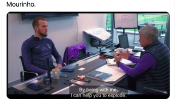Semenjak Mourinho didapuk jadi pelatih Spurs, performa Harry Kane terus gemilang. Foto: istimewa