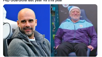 Performa Guardiola tahun ini dipandang memble. Foto: istimewa
