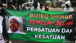Spanduk Habib Rizieq Dibakar Massa Aksi di Bandung