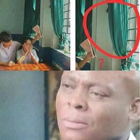 Gorden yang kehilangan fungsinya. Maksudnya biar romantis kali ya nutupin cahayanya pakai buku. Foto: Instagram/@receh.id