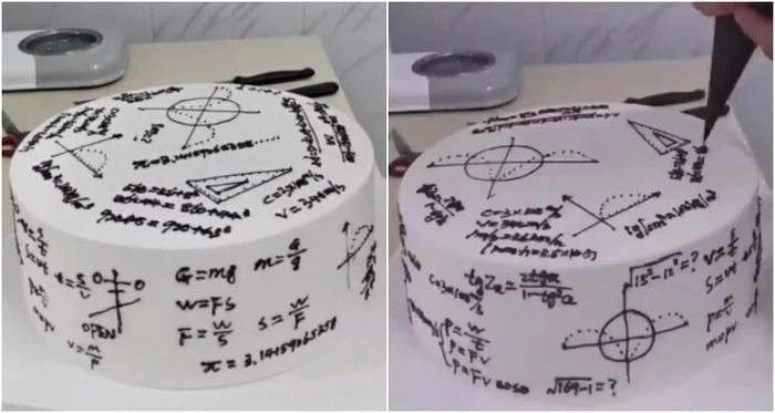 Bikin Pusing! Kue Ulang Tahun Ini Berdesain Rumus Matematika dan Fisika