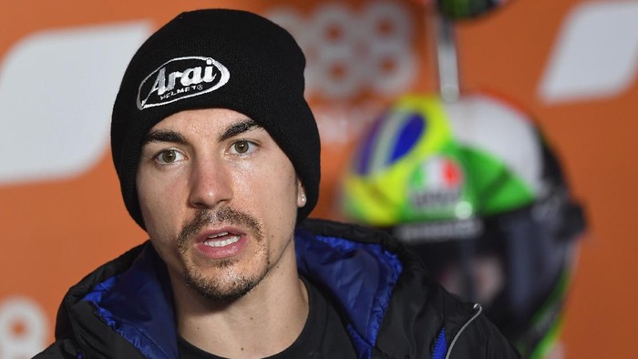 VALENCIA, SPAIN - NOVEMBER 05:  Maverick Vinales of Spain and Monster Energy Yamaha MotoGP Team speaks during the press conference pre-event ahead of the MotoGP of Europe at Comunitat Valenciana Ricardo Tormo Circuit on November 05, 2020 in Valencia, Spain. (Photo by Mirco Lazzari gp/Getty Images)