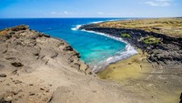 Pantai Papakolea terletak di dekat South Point, Distrik Kau, Pulau Hawaii besar(Getty Images/iStockphoto)