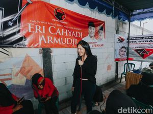 Rieke Turun Gunung Kampanyekan Eri-Armuji: Surabaya Bukan Kota Biasa