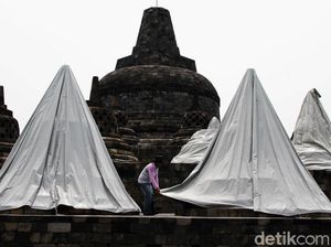 Borobudur Antisipasi Debu Vulkanik Merapi