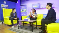 Gaery Undarsa (Co-founder & CMO), Susi Pudjiastuti, dan George Hendrata (CEO) dalam acara peluncuran resmi tiket.com OTW LOKAL (23/11). Pesta diskon gledek menggelegar yang diselenggarakan untuk mendukung pemulihan pariwisata nasional.