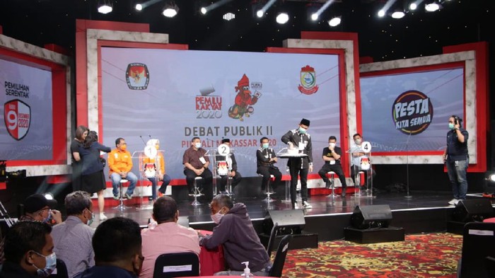 Debat kedua Pilwalkot Makassar (dok KPU Makassar)