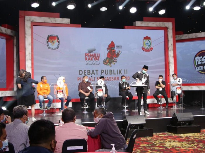 Debat kedua Pilwalkot Makassar (dok KPU Makassar)