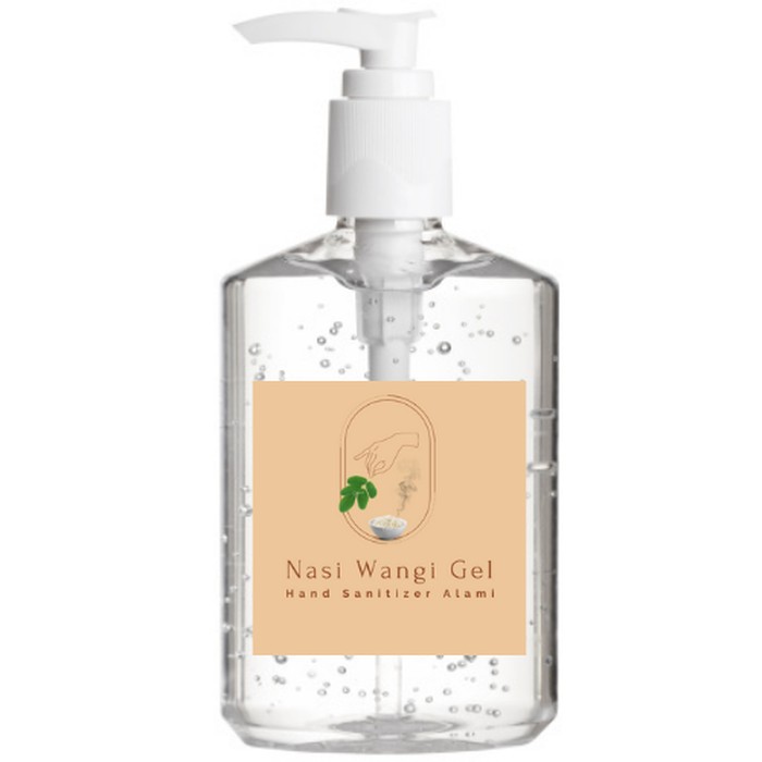 Lima Mahasiswa Fakultas Vokasi (FV) Universitas Airlangga (Unair) Surabaya menyulap limbah nasi menjadi hand sanitizer.