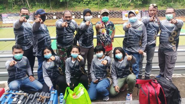 Lomba menembak 'Dankormar Cup 2020' korps Marinir TNI (Dok. Lantamal III).