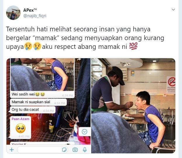 5 Pelayan Restoran Ini Tulus Bantu Suapi Pelanggan Penyandang Disabilitas