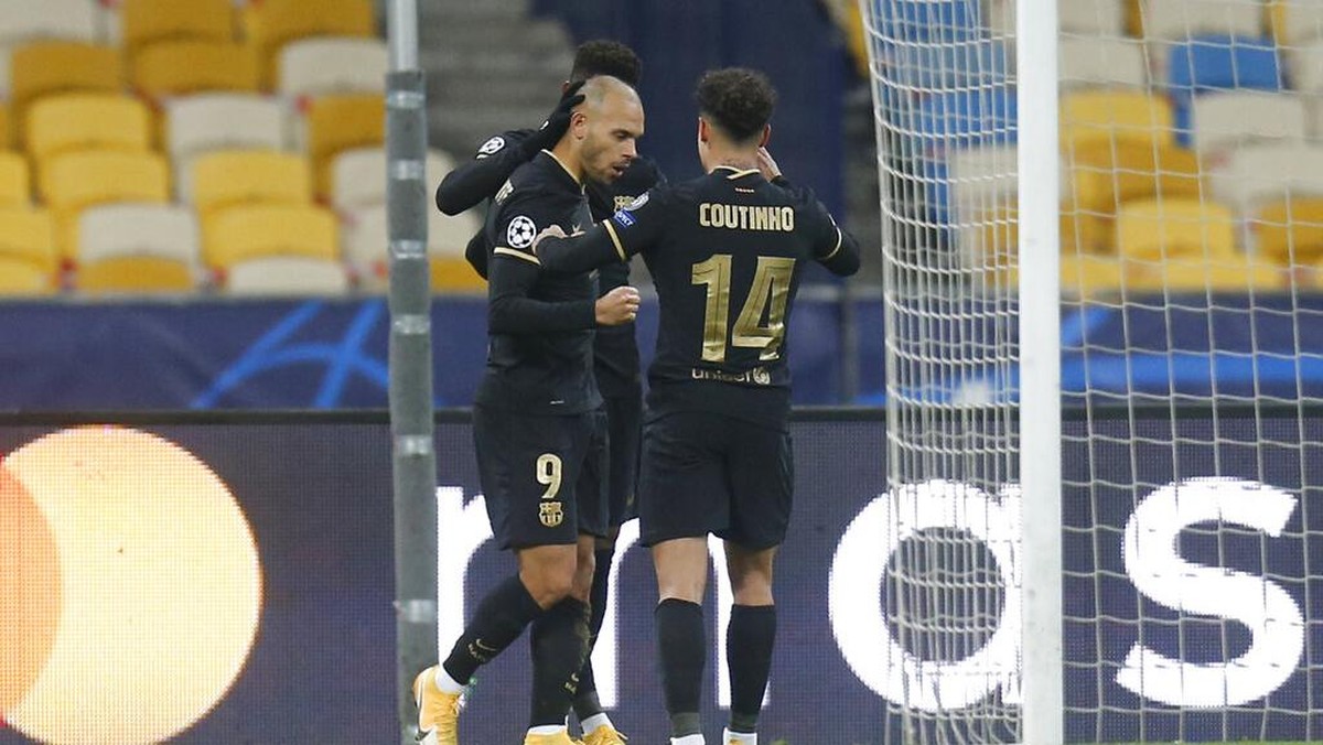 Barcelona sukses membungkam Dynamo Kiev dengan pemain pelapis (AP/Efrem Lukatsky)