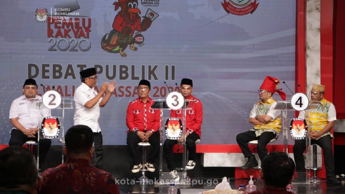 Debat kedua Pilwalkot Makassaar (dok. KPU Makassar).