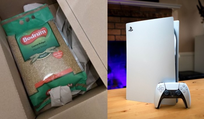 Duh! Beli PS5 Online yang Diterima Malah Beras dan Panggangan Daging