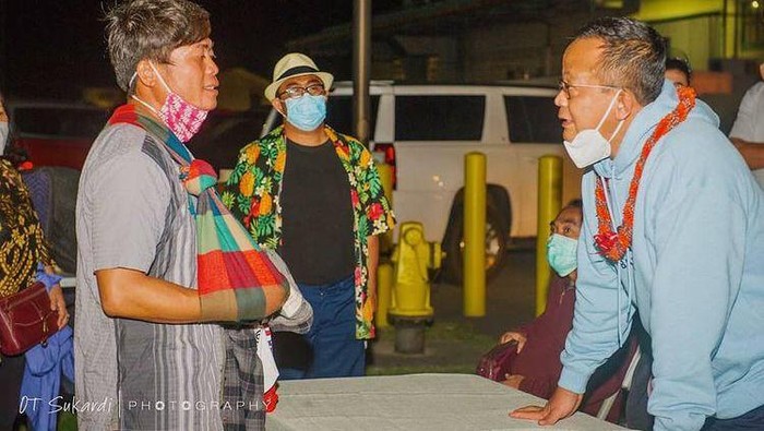 Edhy Prabowo saat menyapa ABK RI di AS