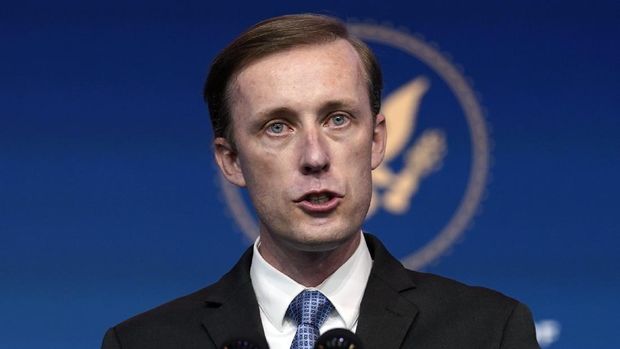 President-elect Joe Biden's Homeland Security Secretary nominee Alejandro Mayorkas speaks at The Queen theater, Tuesday, Nov. 24, 2020, in Wilmington, Del. (AP Photo/Carolyn Kaster)