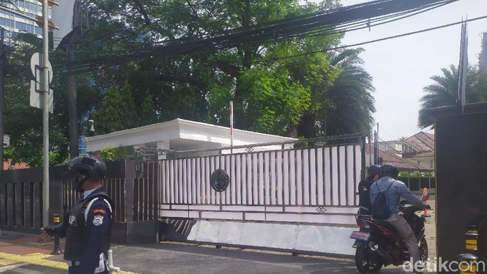 Foto: Situasi Kantor KKP dijaga (Arun/detikcom)