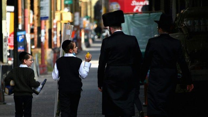 Ilustrasi Yahudi Ortodoks di New York (AFP Photo)