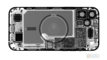 Ketika iPhone 12 Pro Max dipindai menggunakan X-ray. Foto: ifixit