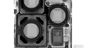 Ketika sensor kamera iPhone 12 Pro Max dipindai lewat X-ray. Foto: ifixit