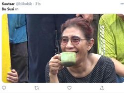Meme Bu Susi Bertebaran Usai Menteri KKP Ditangkap KPK