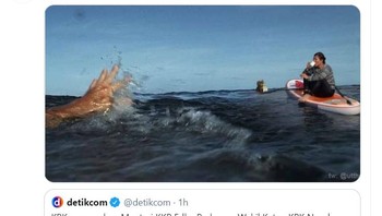 Bu Susi santai sambil ngopi. Foto: Twitter