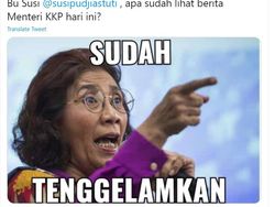 Meme Bu Susi Bertebaran Usai Menteri KKP Ditangkap KPK