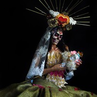 Perayaan Day of the Dead pun jadi salah satu inspirasi pemotretan kontestan Miss Mexico. Foto: Facebook/MissMexicoOrg