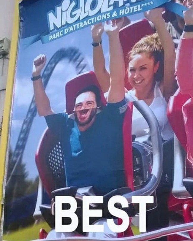 Jatohnya jadi kayak pakai filter di aplikasi ya.. Mukanya yang kelihatan jadi cuma mata sama mulut aja nih. Auto bengek! Foto: Instagram/@sukijan.id