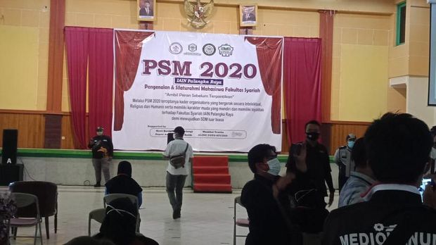 Satgas COVID-19 membubarkan ospek di IAIN Palangka Raya karena tak mengantongi izin (dok Polresta Palangka Raya)