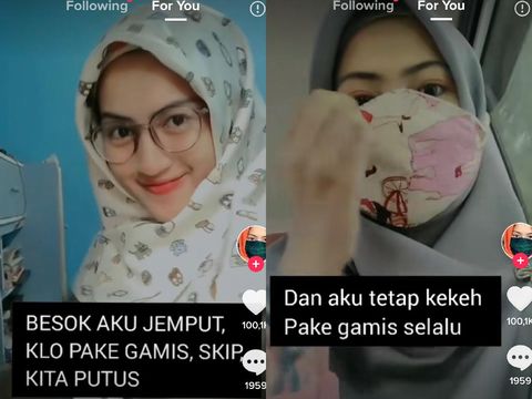 tiktok Kisah Fadhilah Amanda yang diputusi karena memakai gamis