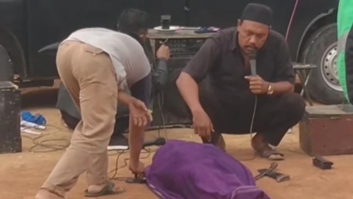 Viral video ritual pemanggilan arwah di Pemalang, Rabu (25/11/2020).