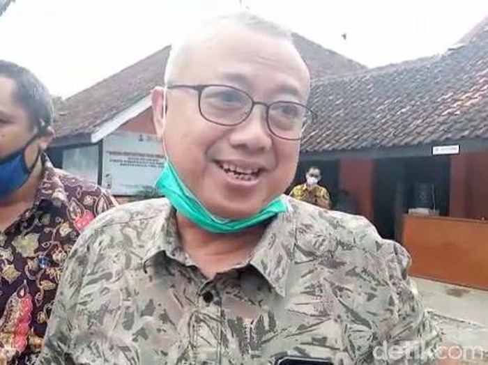 Cabup petahana Bantul, Suharsono, Kamis (26/11/2020).