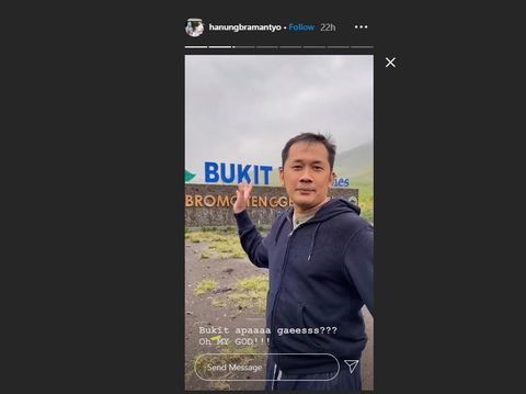 Hanung Bramantyo di Bromo.