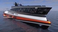 Kapal memiliki kapasitas penumpang 40 orang dan diperkirakan mampu melaju dengan kecepatan 22 knot. (Lazzarini Design Studio)