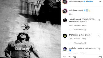Klub Napoli yang dibawa Maradona meraih dua kali scudetto sangat kehilangan. Foto: istimewa