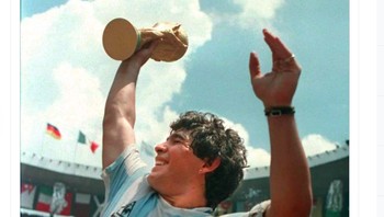 RIP Maradona, tulis netizen ini. Foto: istimewa