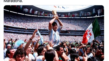 Tagar RIPMaradona masih anteng di trending topic teratas Twitter. Foto: istimewa