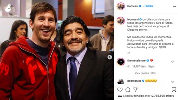 Demikian pula Lionel Messi yang digadang adalah titisan Maradona. Foto: istimewa