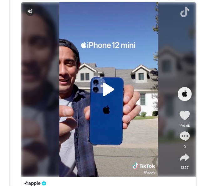 Promosi Apple di TikTok