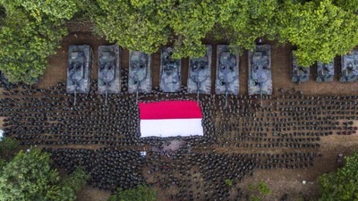 Foto: Puncak Latihan Tempur TNI AD di Sumatera Selatan