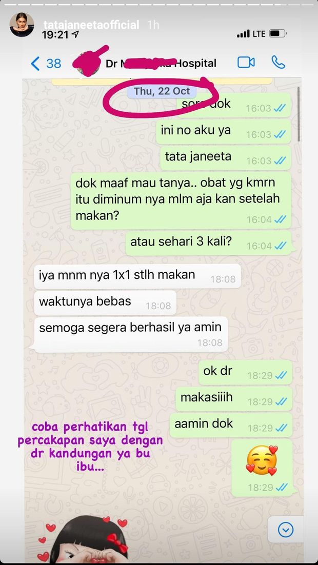 Bukti Tata Janeeta tak hamil di luar nikah