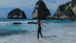 10 Gaya Ashanty di Pantai, Lari-larian bak Film India!