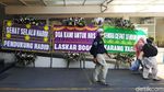 Deretan Karangan Bunga untuk Habib Rizieq di RS UMMI Bogor