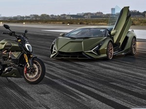 Motor Ducati Kesurupan Supercar, Jadilah Diavel Lamborghini 1260
