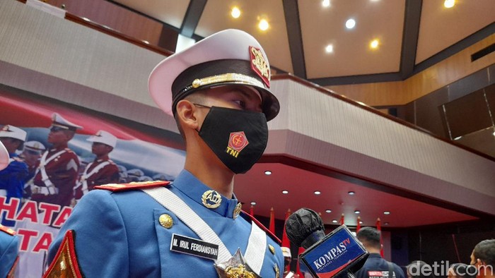 M. Irul Ferdiansyah pratar dari Akmil (Tiara Aliya Azzahra/detikcom).